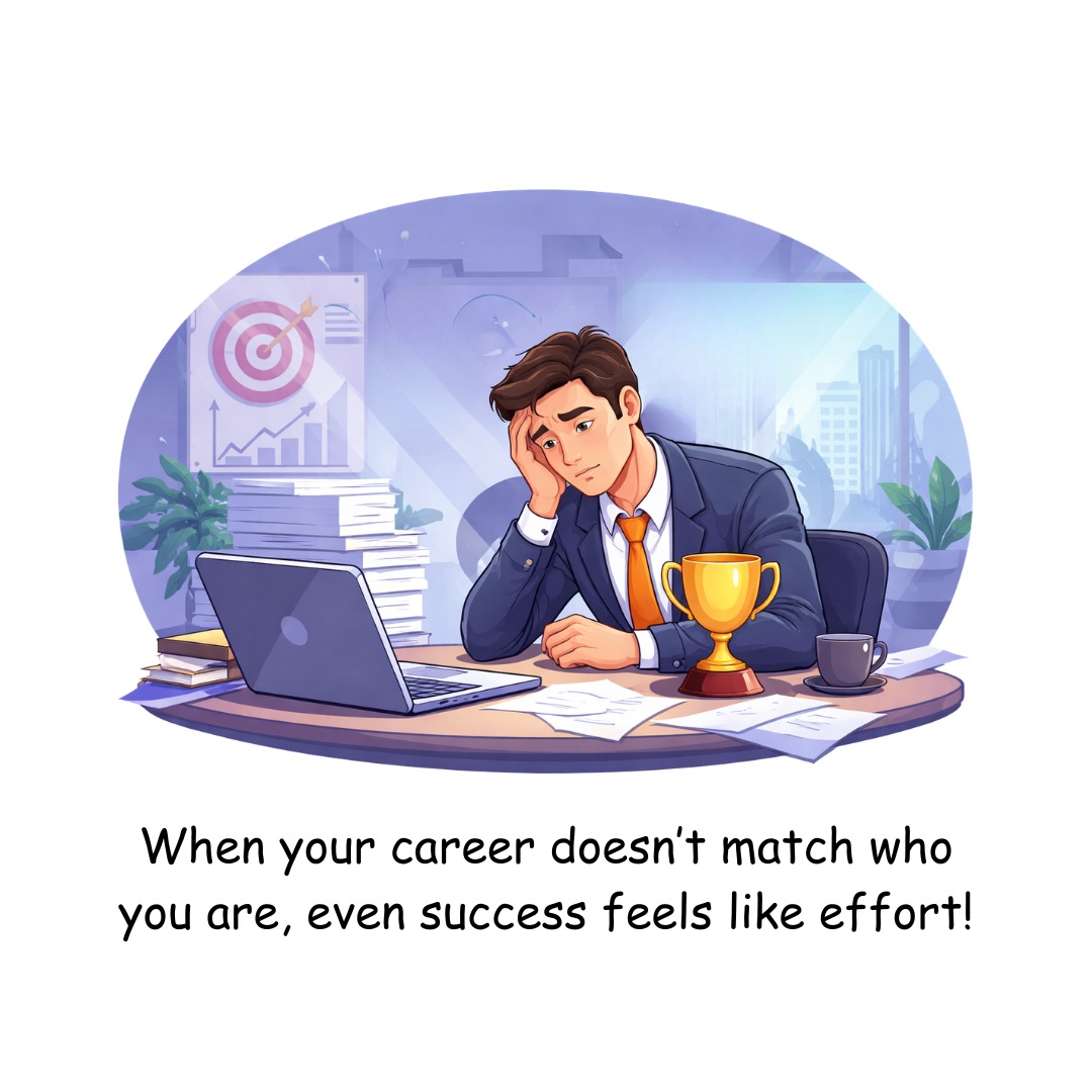 When your career doesn't match who you are, even success feels like effort